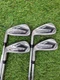 LEFTY 2024 COBRA DARKSPEED IRON SET 7-PW STIFF KBS TOUR LITE GOOD