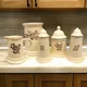 Vintage Pfaltzgraff Village 5-Piece Range Top Set Utensil Holder Plus