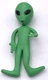 Green Space Alien 3.5" Tall Toy Bendy Bendable Figure Roswell Area 51 Alien