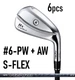 Honma T WORLD TW767 Hx Iron 6-PW & AW 6Pcs SET VIZARD EZ-C Graphite S-Flex RH