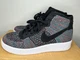 MENS NIKE AIR FORCE ONE FLYKNIT 2.0 MID BLK / WHT  SIZE 9.5