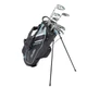 Tour Edge TE-200 Complete Package Women's 11 Club Set Silver Ladies RH Stand