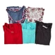 Womens Summer Tank Top Lot Size Large 5 Piece Casual Floral Comfort Everyday