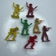 E2 Lot Vtg Retro 70s Resin Toy Native American Cowboy Western Aurora Toys