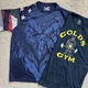Lot Under Armour Freedom Mens M Loose USA Bald Eagle New Golds Gym Logo T Shirt