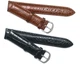 20mm 21mm Black or Brown Croco Embossed Leather Water Resistant Men Watch Strap