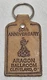 ARAGON BALLROOM CLEVELAND, OHIO - 50TH ANNIVERSARY VINTAGE KEYCHAIN - LEATHER