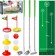 Liberry Toddler Golf Set, Retractable Toy Golf Clubs with Putting Mat & Storage