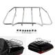Chrome Tour Pack Luggage Rack Trunk Top Rack Rail For Harley Touring FLHR FLHX