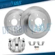Rear Disc Rotors + Left Brake Caliper for 2003 - 2005 Infiniti G35 Nissan 350Z