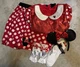 Disney Minnie Mouse 5 Piece Adult Costume:Top, Skirt, Socks, Gloves & Ears