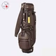 Honma Golf Cart Caddy Bag Ostrich Tour 9inch CB12404 Unisex Made in Japan Brown 
