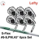 PING Golf G430 LEFTY Iron Set #6-9,PW,45&deg; 6pcs N.S.PRO 950GH neo Steel S-Flex LH