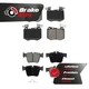 Front Rear Ceramic Brake Pads Kit For 2019-2022 Mercedes-Benz GLC300