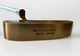 Rare Vintage Brass Northwestern Putter Model BR16L   Bullseye Brown Leather Grip