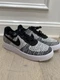 Nike Men's Air Force 1 Flyknit 2.0 Oreo Black White Sneakers Size 8.5 AV3042-001