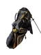 Nike SQ Sasquatch Golf Stand Bag Black Gold Dual Strap Revolving