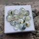 43 Carat Natural Top Quality Mint Green Prehnite Rose Cut 13 Piece Lot Gemstone