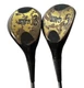 Wilson 1200 LT Persimmon Fairway Woods 3 & 5 Set Vintage Pro Staff Steel