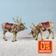 Majestic Deer Figure Set by Roman Red Harness, Joseph&rsquo;s Studio, Set of 2, Resin
