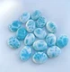 5 Pcs Larimar Top AAA+ Top Quality 4x6mm-15x20mm Oval Cabochon Gemstones Lot.