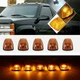 5 Piece Amber LED Cab Marker Roof Lights For 1988-2002 Chevy/GMC Pickup Trucks