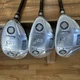 MacGregor MacTec NVG2 UT 3H 4H 5H Hybrid Set Lot Fujikura 65g Stiff Graphite
