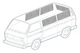 Curtain Set, 5 Piece, Dark Grey VW T25 Vanagon LC4221 Top Quality