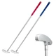 FUNGREEN Golf 2PCS/Pack Two-Way Putter Club for Right 34 inch, Blue and Red 