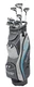 New Tour Edge Golf Ladies TE-300 Moda Complete Set With Bag Grey/Silver/Aqua