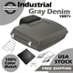 Advanblack Industrial Gray Denim Razor Rear Tour Trunk Pack Top Box For Harley