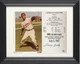Larry Doby signed Cleveland MLB 50th Anniversary 8x10 Photo/Card Framed- COA/HOF