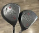 Two Taylormade Midsize System 2 Drivers 1 Steel Shaft 1 Graphite Stiff Shaft RH