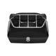 48L Motorcycle Top Box Black Rear Luggage Tour Pack Universal Harley Honda