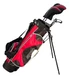 Nitro Golf Blaster Junior's 6pc Golf Set Black/Red Golf Bag Cover RH