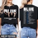 Blue Concert Tour Fan Tshirt, Blue World Tour Top, Blue Music World Tour Gift Te