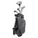 NEW PowerBilt Silver Junior Golf Set Driver Hybrid Iron Wedge Putter Bag